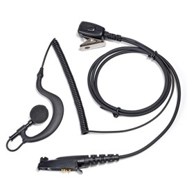 HYS Motorola Dedicated Income Earbud Microphone, Open Air Type, Compatible with GDR4800, GDR4200, GDB4800, GDB4500, Single Ear, Wired