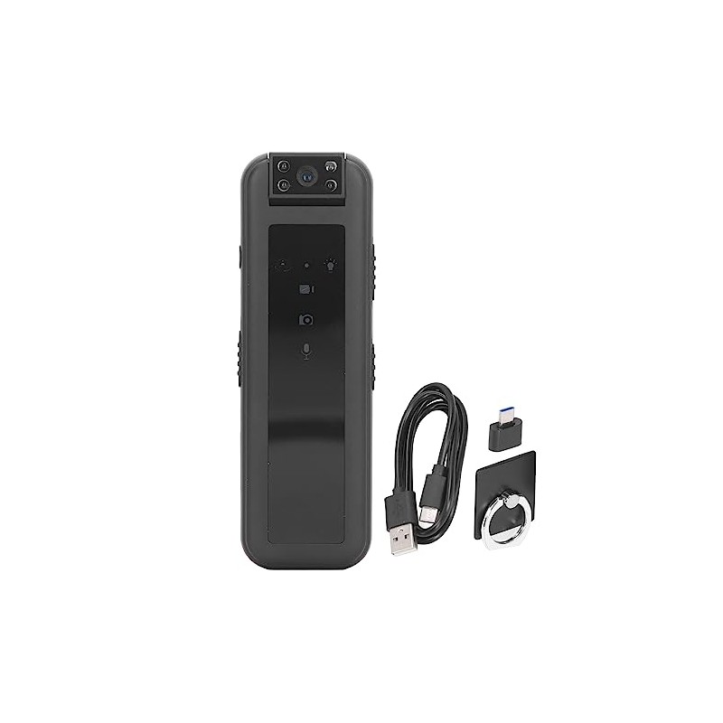 Mini Body Camera 1080P, 180 Degree Rotating Video Recorder With