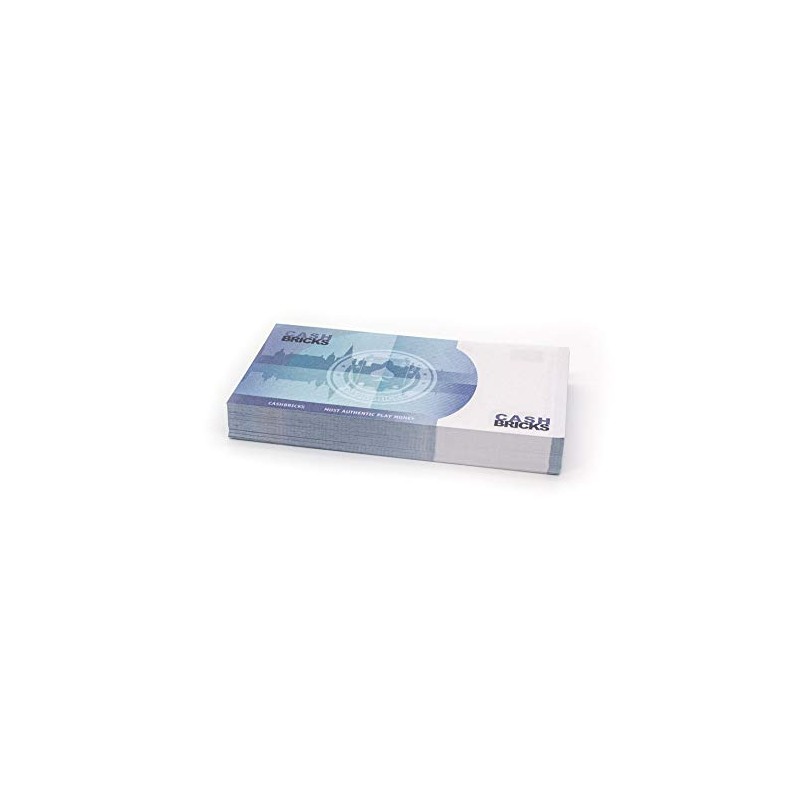 Cashbricks®, 100 x €20 Toy Banknotes, Reduced Size – 75%