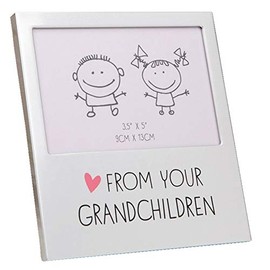 Widdop & Co Aluminium 3.5'x5' Photo Frame with Wording - From your Grandchildren