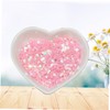 Gadpiparty 3pcs Heart Shaped Nail Shiny Sequin Powder for Nail