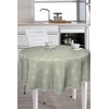 Oilcloth Tablecloth Wipe Clean Non-Slip with Piping Band Square Round