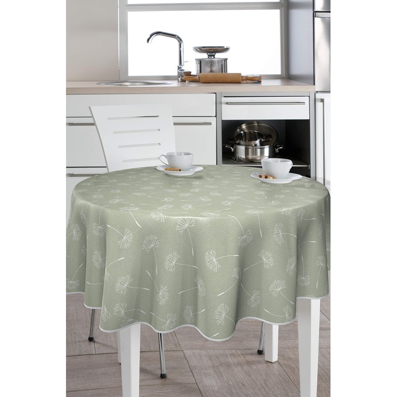 Oilcloth Tablecloth Wipe Clean Non-Slip with Piping Band Square Round