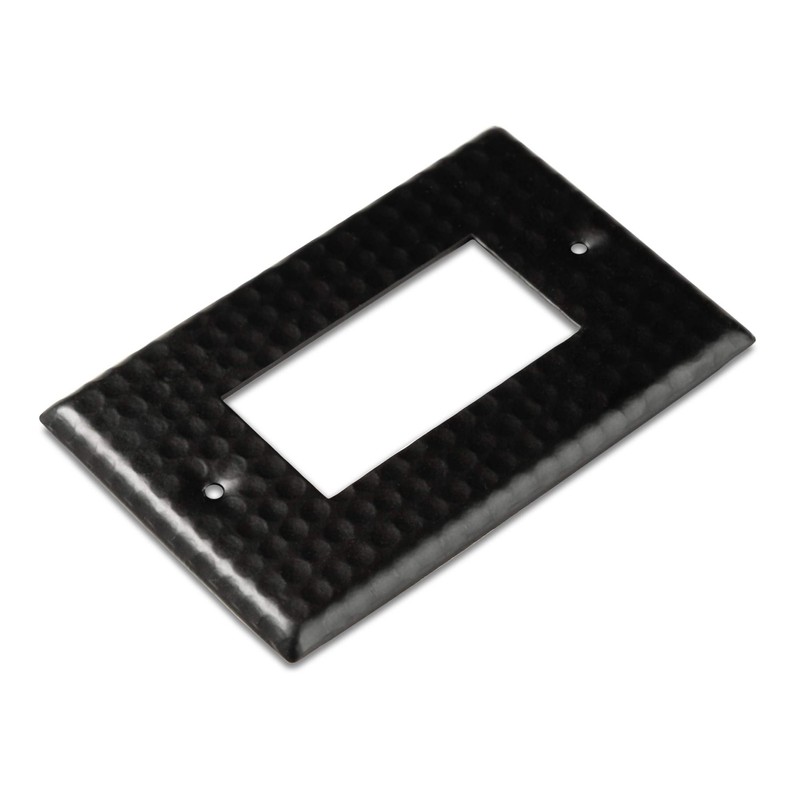 Monarch Abode 19113 Hand Hammered Switch Plate, 1 Gang, Matte