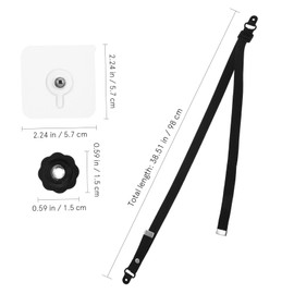 IWOWHERO Tv Safety Straps Kit 2 Pack Universal Tv Straps Wall Mount Anchors for Preventing Tipping