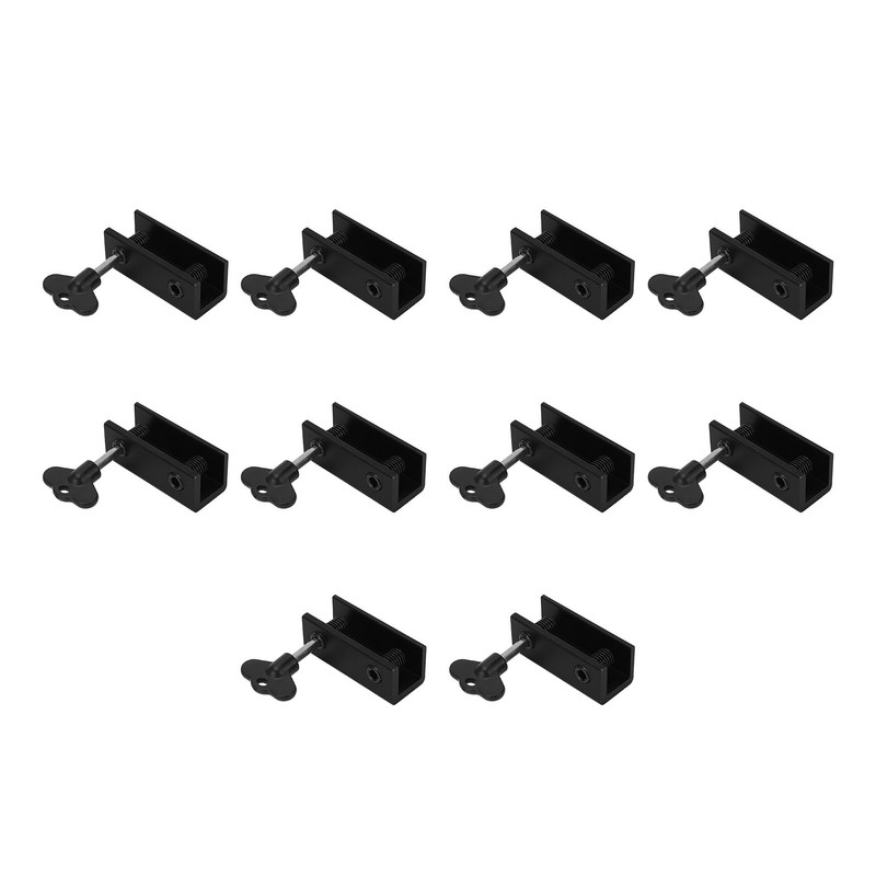 10 Set Window Lock 2 Holes Sliding Door Stopper High