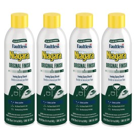 Niagara Original Spray Starch (4-pack, 20 oz) - Niagara Starch Spray Iron Aid: Non-Flaky/Clogging | Durafresh Scent - Original Hold Iron Out Spray - Iron Spray Pack for Clothes & Fabrics…