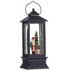 Raz Imports 11" Santa with Tree Lighted Water Lantern with