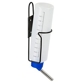 Kerbl Pet Trinkflasche 250ml mit Halter aus Metall, 1 Stück (1er Pack)