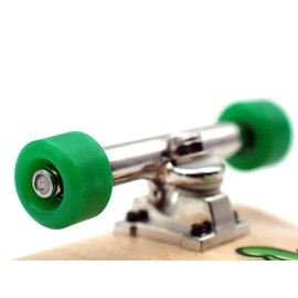 SPITBOARDS Fingerboard Urethane Wheels 60D with Real Ball Bearings Professional CNC Quality - Green
