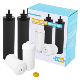 Water Filter Replacement Compatible with Berkey® BB9-2® Black Filters & FP-2® Fluoride Filters Gravity Water Filter System by NSF/ANSI 42 Certified, 2 Packs Combo water filtration replacement