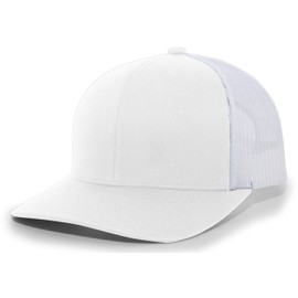 Pacific Headwear Snapback Trucker: Stylish Unisex Cap for All-Day Comfort, White OS