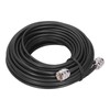 RF Coaxial Cable Black UHF Male to PL259 Electronic Converter