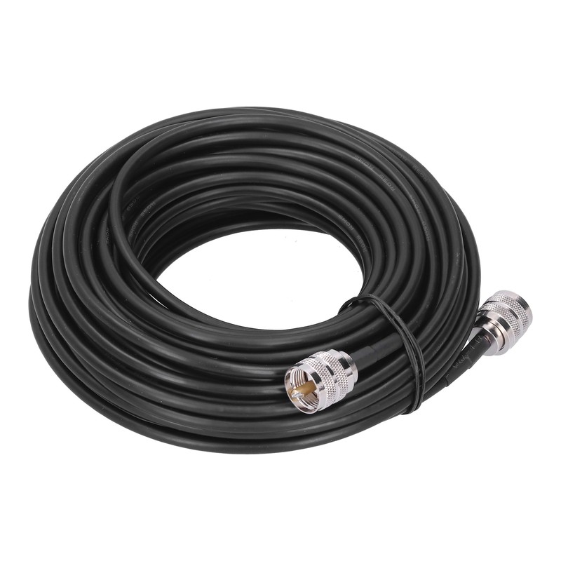RF Coaxial Cable Black UHF Male to PL259 Electronic Converter