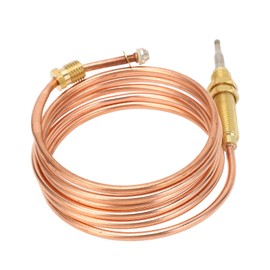 Gas Thermocouple 120cm Copper Universal Gas Stove Replacement Thermocouple for Oven Gas Cooker Suitable for Various Ovens