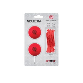 Zero Friction Spectra 2 Ball/Tee Pack, Neon Red