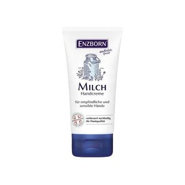 Enzborn Handcreme "Milch" für empfindliche und sensible Hände, verbesseert nachhaltig die Hautqualität, Tube mit 75 ml