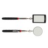 2Pcs Telescoping Inspection Mirror Set LED Lighted Flexible Retractable Pickup