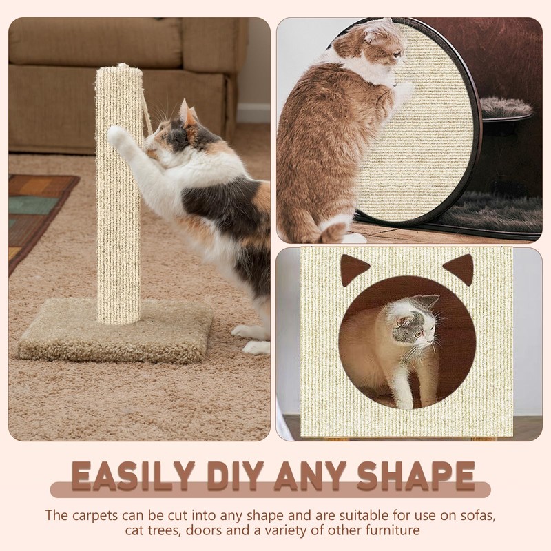 39.4''x15.8'' Cat Scratch Furniture Protector for Couch, Wall & Door