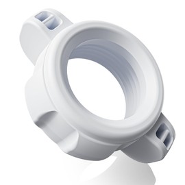 Atisek 0.7in/17mm Plastic Nut Thread Joint Fixing for Car Phone Holder/Kindle Pillow Stand Whit