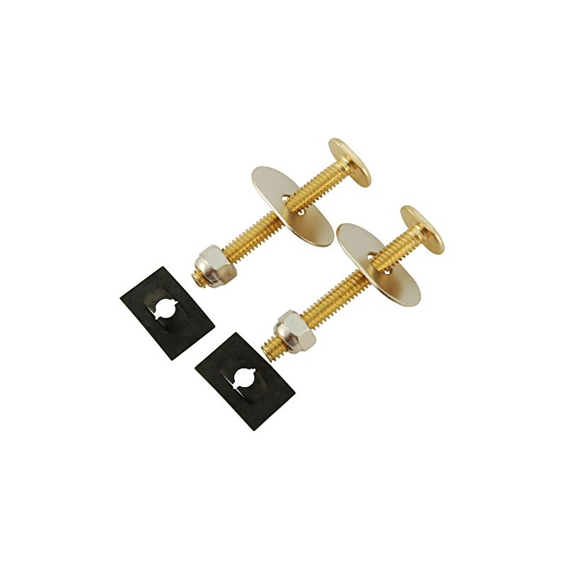 1/4-by-2-1/4-Inch Toilet Bolt Set - By PlumbUSA