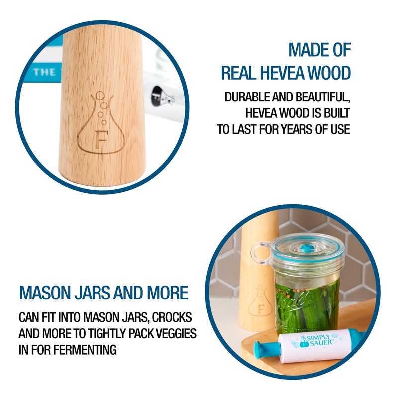 Glasgewichte für die Fermentation von Fermentology Kraut Smasher