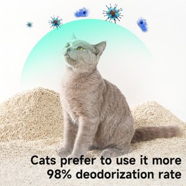 KERES Tofu Cat Litter, Dual Deodorizing and Highly Absorbent, Soluble in Water Cat Litter, with a Light Milky Aroma, Clumped and Compact, can be Directly Dissolved in The Toilet (5.07LB×2Bag)