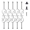 VEVOR Staircase Metal Balusters, 44'' x 1/2" Galvanized Steel Decorative
