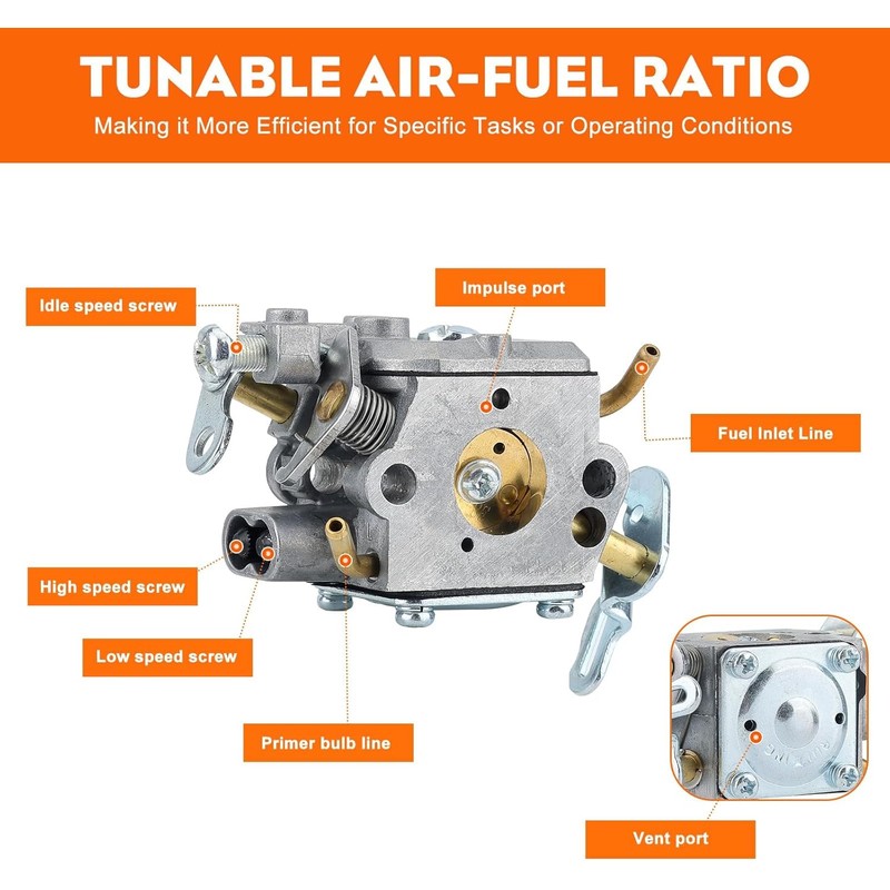 Hipa PR4218 Carburetor Fit for Poulan Husqvarna PL3314 PL3816 PR4016