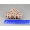 Brown leaf hair clip claw butterfly clamp 3 5/8 inches