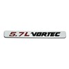Pair Set 5.7L Vortec Hood Emblems Engine 3D Badge 3D