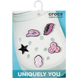 Crocs Jibbitz - Paquete de 5 dijes de moda para zapatos, Jibbitz para Crocs, Spacey Girl, Talla unica