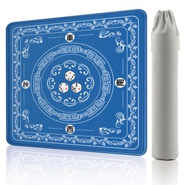 Gedgan Mahjong Mat for Table - Non-Slip Rubber Mat with Waterproof Surface & Anti-Wrinkle Design, Foldable for Mahjong Tiles, Poker, Dominoes, Game Nights, 32.4x32.4 Inch