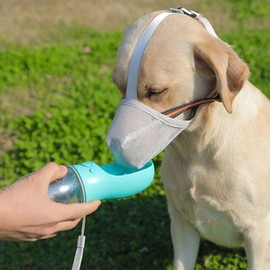 XFLYP Muzzle for Large Dogs, Grey, Breathable Mesh Muzzle, Adjustable Dog Muzzle to Prevent Eating, Chewing, Biting, Mesh Muzzle, Anti-Bark Licking (XL)