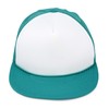 Flat Billed Trucker Cap with Mesh Back Hat in Teal