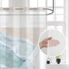 Caheansi No Hook Shower Curtain with Snap in Liner, Hotel