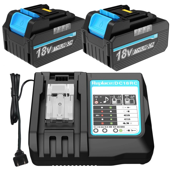 BECDXPal 2 Pack 18V 6500mAh Replacement for Makita 18V Battery
