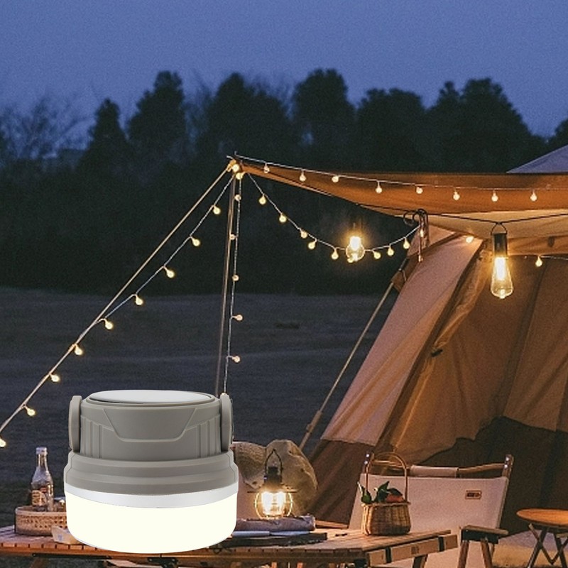 Camping Lantern Mimics Natural Daylight 1800mAh 4 Level Electronic Display