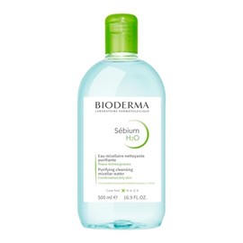 BIODERMA, Agua Micelar, Sébium H2O, Desmaquillante para Piel Grasa, Remueve Impurezas y Controla el brillo, 500ML
