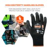 Ergodyne - 7001 2Xl Blk Abras Resis Nitrile-Coated Gloves Dsx