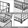 X-cosrack Stackable Wire Basket 3 Tier Countertop& Wall Mounted Metal
