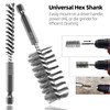 ASNOMY 8Pcs Wire Bore Brush for Drill,5/16"-3/4” Stainless Steel Copper