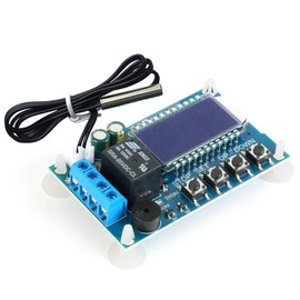 Electronic Thermostat Controller Board DC 6-30 V, LCD Digital Temperature Control Module -50 °C to 100 °C with Waterproof Sensor Probe (1)