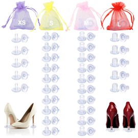 30 Pairs 4 Sizes Heel Protectors for Grass, High Heel Stoppers for Grass, Clear Stiletto High Heel Caps for Walking on Grass