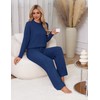 Uikue Fleece Pajama Set for Women Fuzzy Lounge Sets Winter