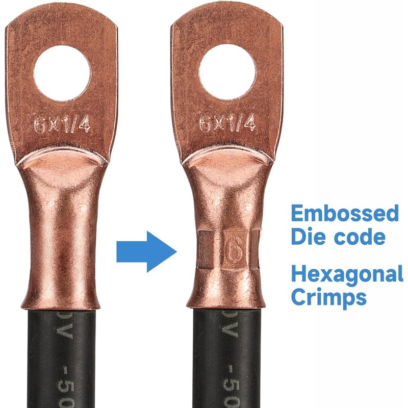 iCrimp Battery Cable Lug Crimping Tool Kit for 8-1/0 AWG