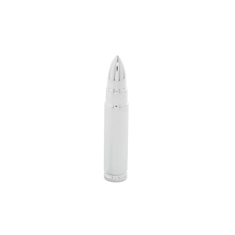 Grand General 93323 Chrome Large Bullet Valve Stem Cover, Set