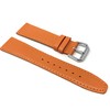 Bandini 20mm Italian Leather Watch Strap Band - Orange with