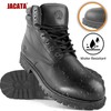 Jacata Men's Water Resistant Leather Work Boot Rubber Sole Construction