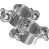 Clip Double Clip Pipe Clamp Flexible Stainless Steel 25 mm